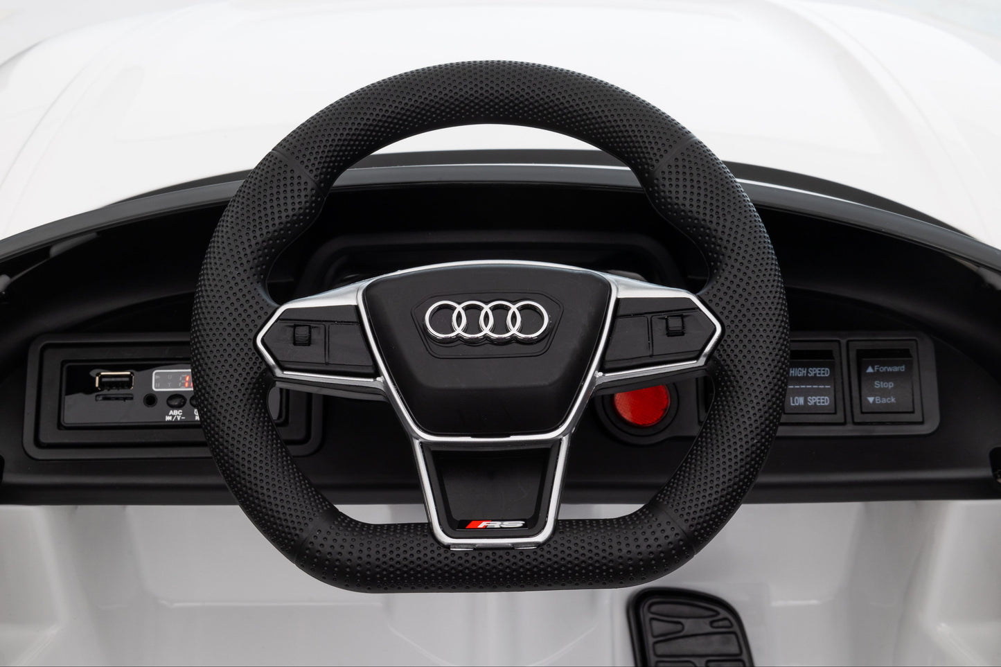 Elektrische Kinderauto 12v - Audi-RS E-Tron GT Speelgoedauto | Wit