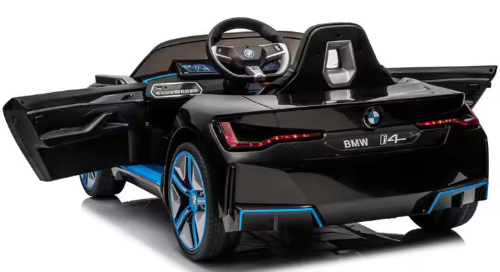 Elektrische Kinderauto 12V – BMW i4 Speelgoedauto | Zwart