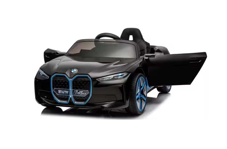 Elektrische Kinderauto 12V – BMW i4 Speelgoedauto | Zwart