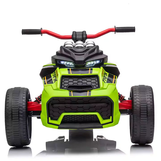 SPEEDYSPARK Elektrische KinderTrike 12V – E-Tank | Groen, met afstandsbediening