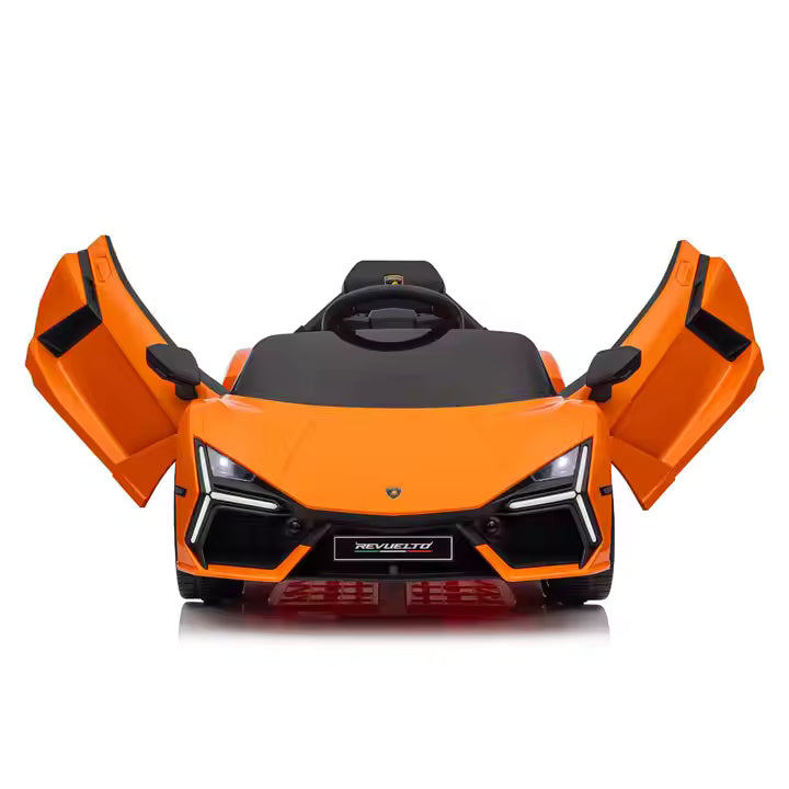Elektrische Kinderauto 12V – Lamborghini Revuelto Speelgoedauto | Oranje