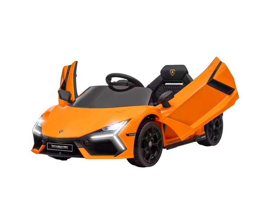 Elektrische Kinderauto 12V – Lamborghini Revuelto Speelgoedauto | Oranje
