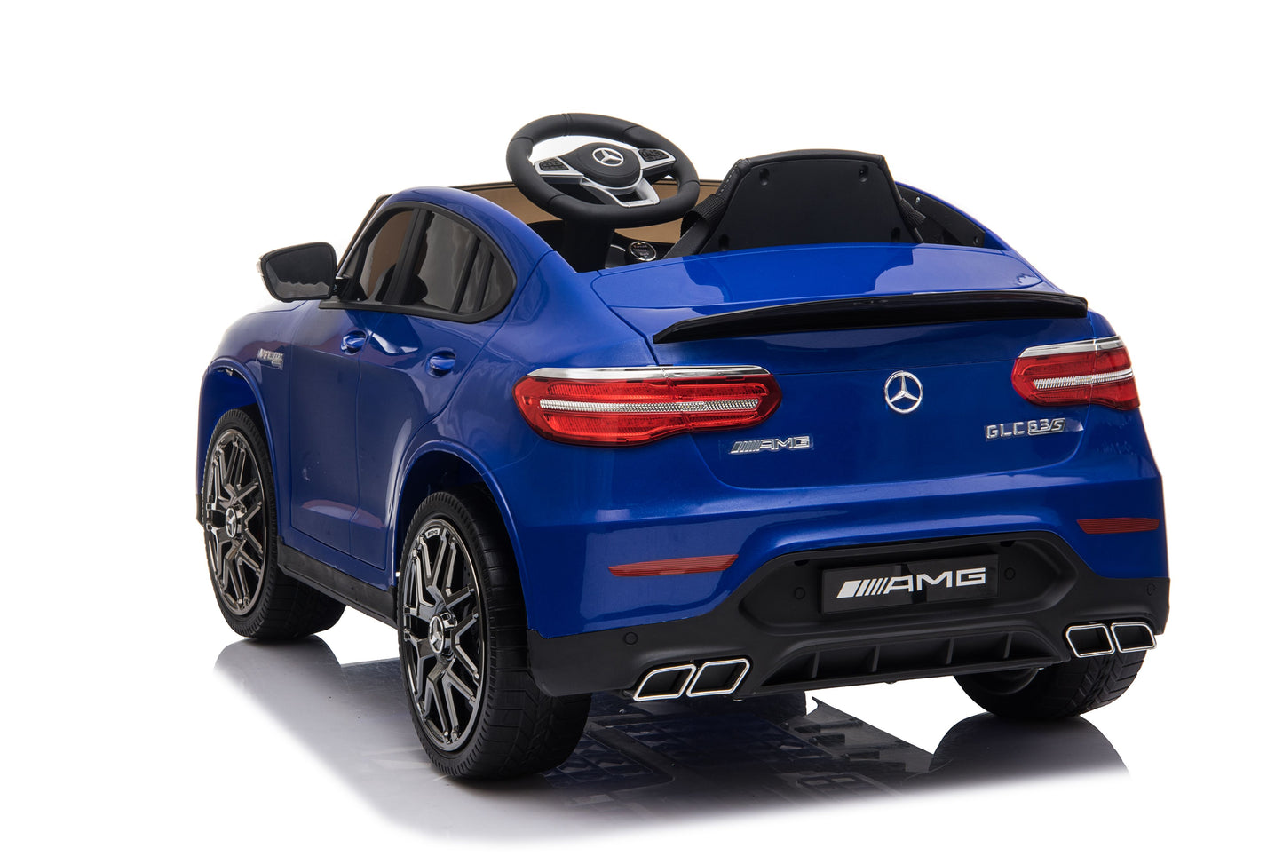 Elektrische Kinderauto 12V – Mercedes-Benz GLC 63S Speelgoedauto | Blauw