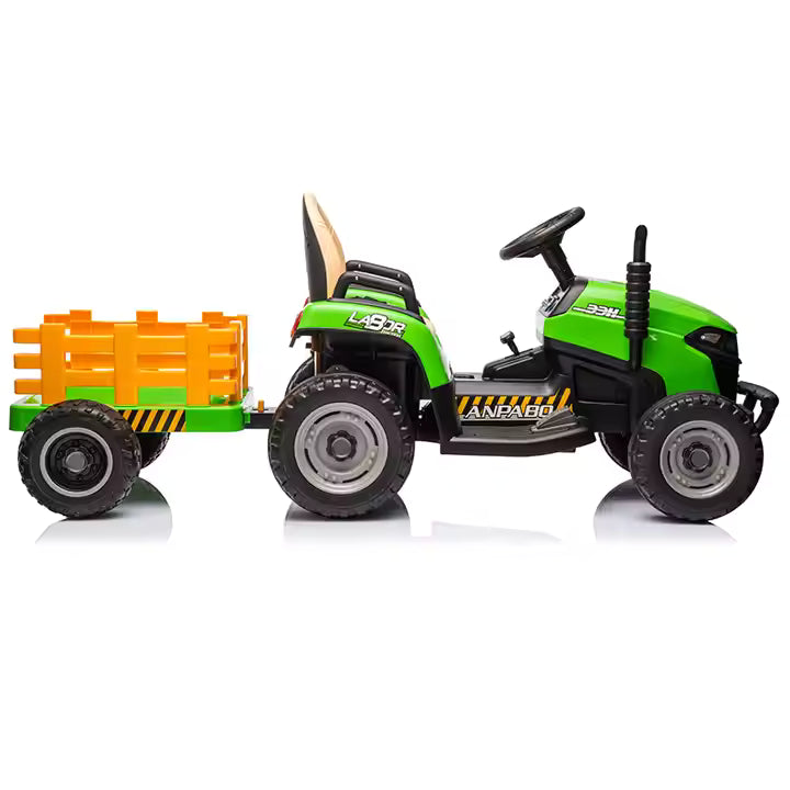 Elektrische Kindertractor 12V – E-Farm Speelgoedtractor | Groen