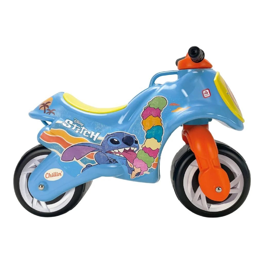 Injusa Disney Stitch Loopmotor Blauw/Oranje/Geel