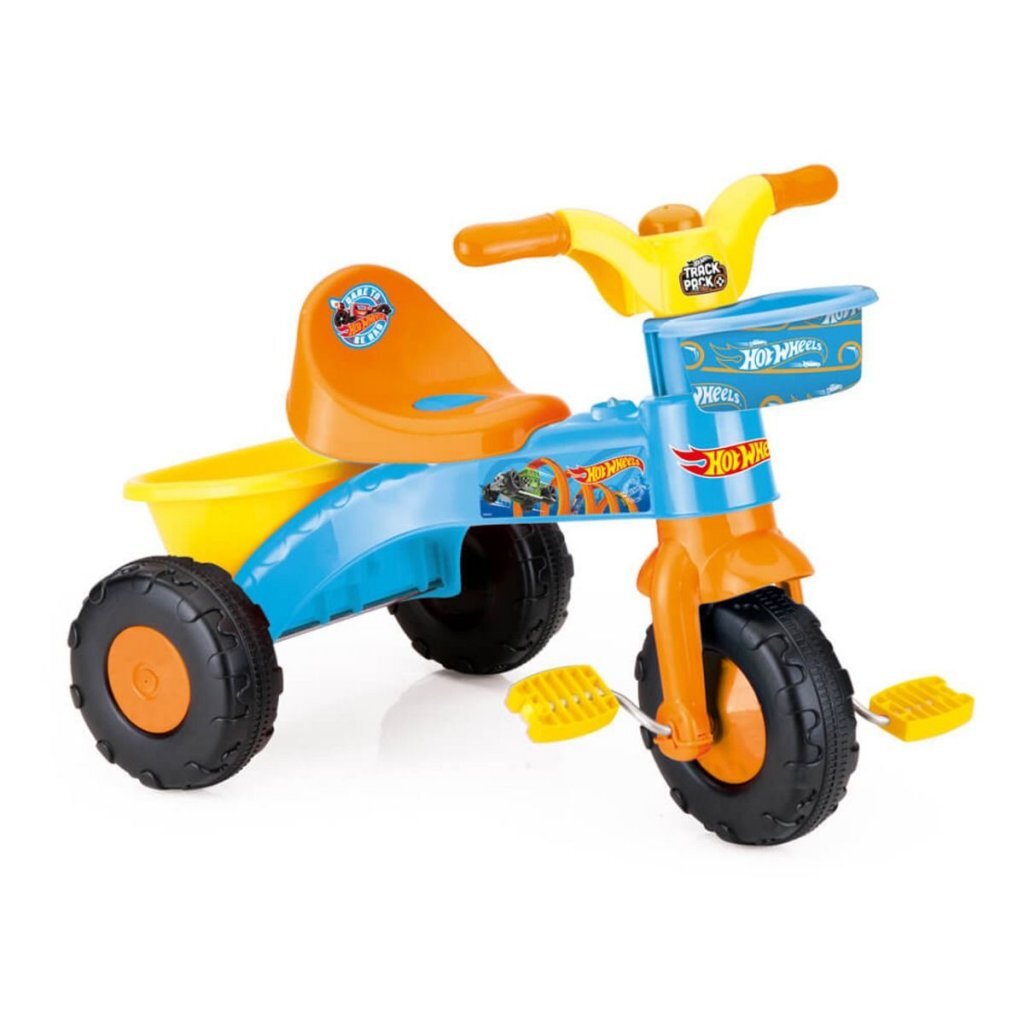 Dolu Hot Wheels Driewieler + Geluid 50X64X46 Cm Oranje/Blauw/Geel