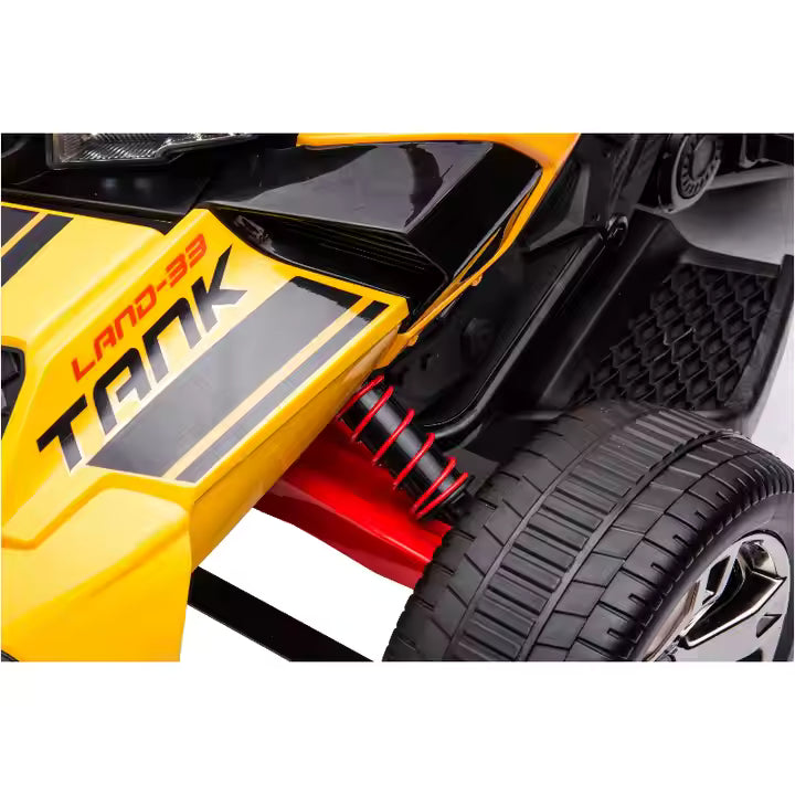 Elektrische KinderTrike 12V – E-Tank Speelgoedtrike | Geel