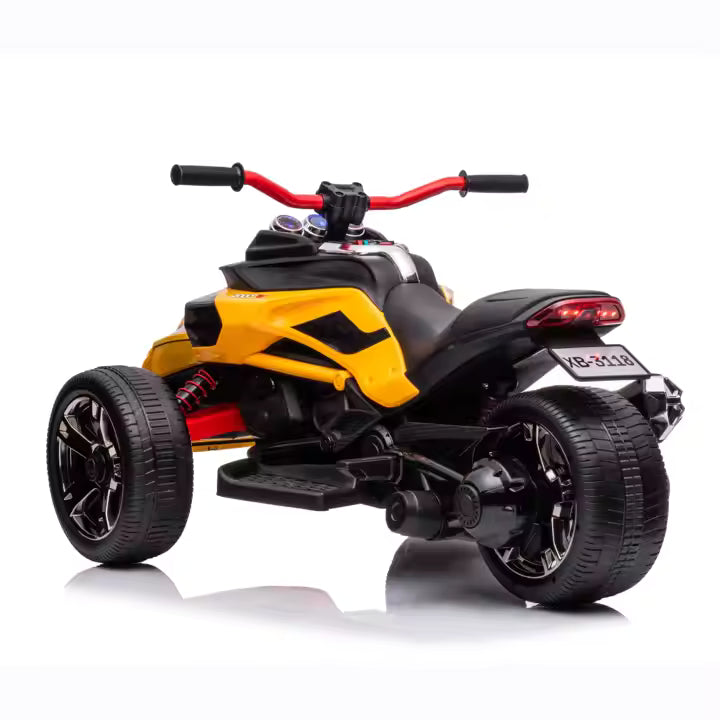 Elektrische KinderTrike 12V – E-Tank Speelgoedtrike | Geel