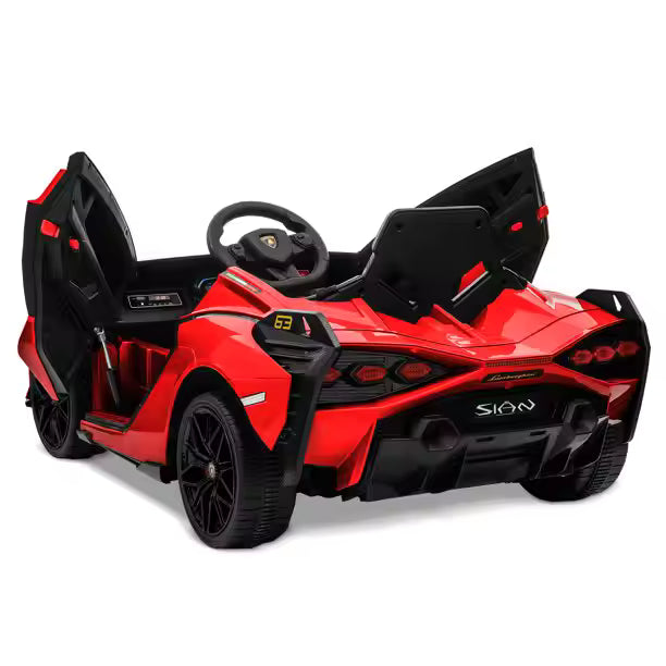 Elektrische Kinderauto 12V – Lamborghini Sian Speelgoedauto | Rood