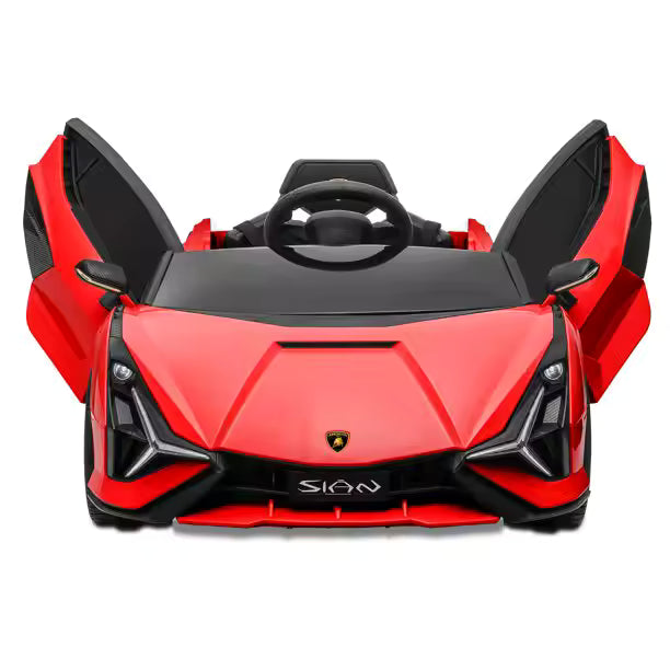 Elektrische Kinderauto 12V – Lamborghini Sian Speelgoedauto | Rood