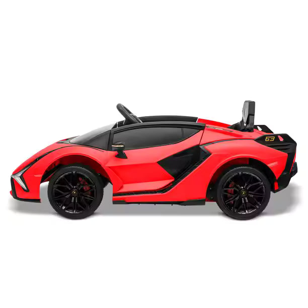 Elektrische Kinderauto 12V – Lamborghini Sian Speelgoedauto | Rood
