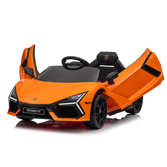 Elektrische Kinderauto 12V – Lamborghini Revuelto Speelgoedauto | Oranje