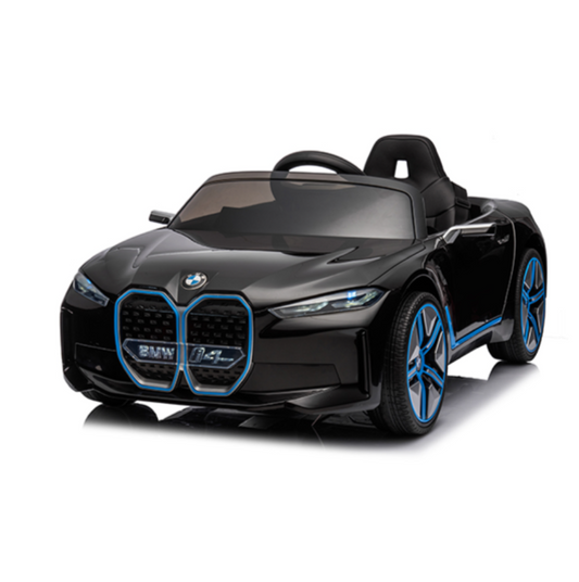 Elektrische Kinderauto 12V – BMW i4 Speelgoedauto | Zwart