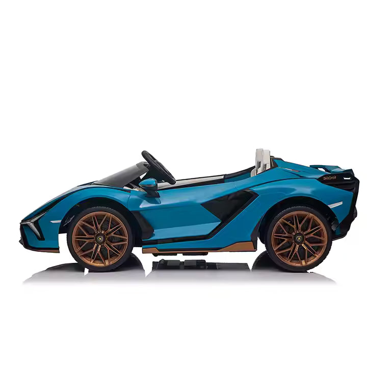 Elektrische Kinderauto 24V – Lamborghini Sian 'Duo' Speelgoedauto | Blauw